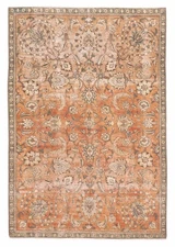 Vintage Oriental Hand-Knotted Carpet 6'5" x 9'4" Traditional Wool Area Rug