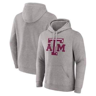 Fanatics Men's Heather Gray Texas A&M Aggies Primary Logo Hoodie Size 2XL