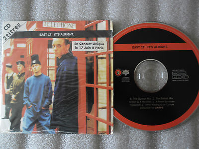 CD-EAST 17-IT'S ALRIGHT-THE GUVNOR/THE BALLADE-CONCERT JUNI (CD SINGLE) 1997-2TRACK