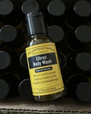 24 Pharmacopia Natural Citrus Body Wash Moisturizing Shower Gel Bottles 0.75oz