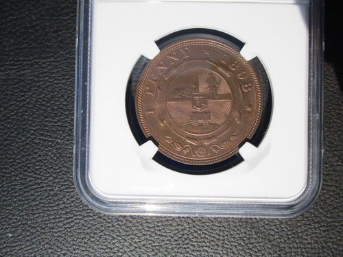 1898 South Africa 1 Penny, NGC MS 63 RB - 第 3/3 張圖片