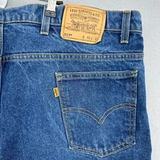 1997 Levi's 517 Jeans Straight Leg Bootcut Blue Made USA 46x32 (43x31) VTG 90s