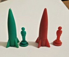 USSR space toys rocket and cosmonaut
