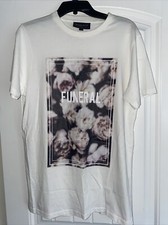 Vintage ASAP Rocky Black Scale Funeral T Shirt Small White 