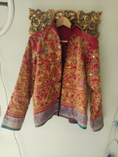 Hand Embroidered And Mirrored Indian Vintage Jacket