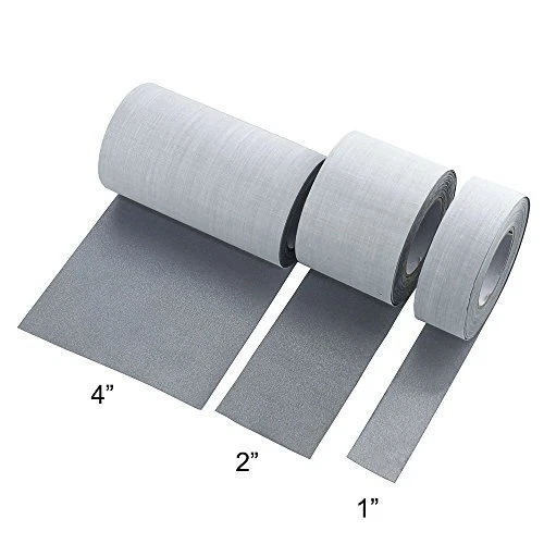 Safety Sew On Silver Reflective Fabric Tape DIY for Clothing 50mmx10m 2" x 33' - Image 3 of 4