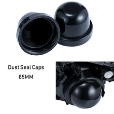 2pc 85mm Headlight Housing Dust Seal Caps For Hid Conversion Kit