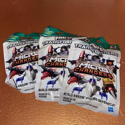 Licensed Transformers Micro Changers Collection 3 Blind Bags Sealed KREO KREONS