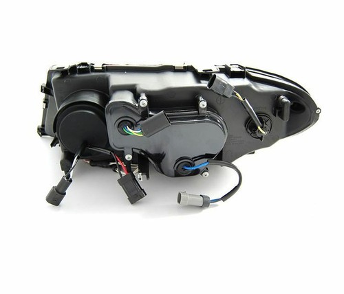 headlights for BMW E46 2003 2004-2006 coupe cabrio angel eyes CCFL black LHD - Picture 4 of 4