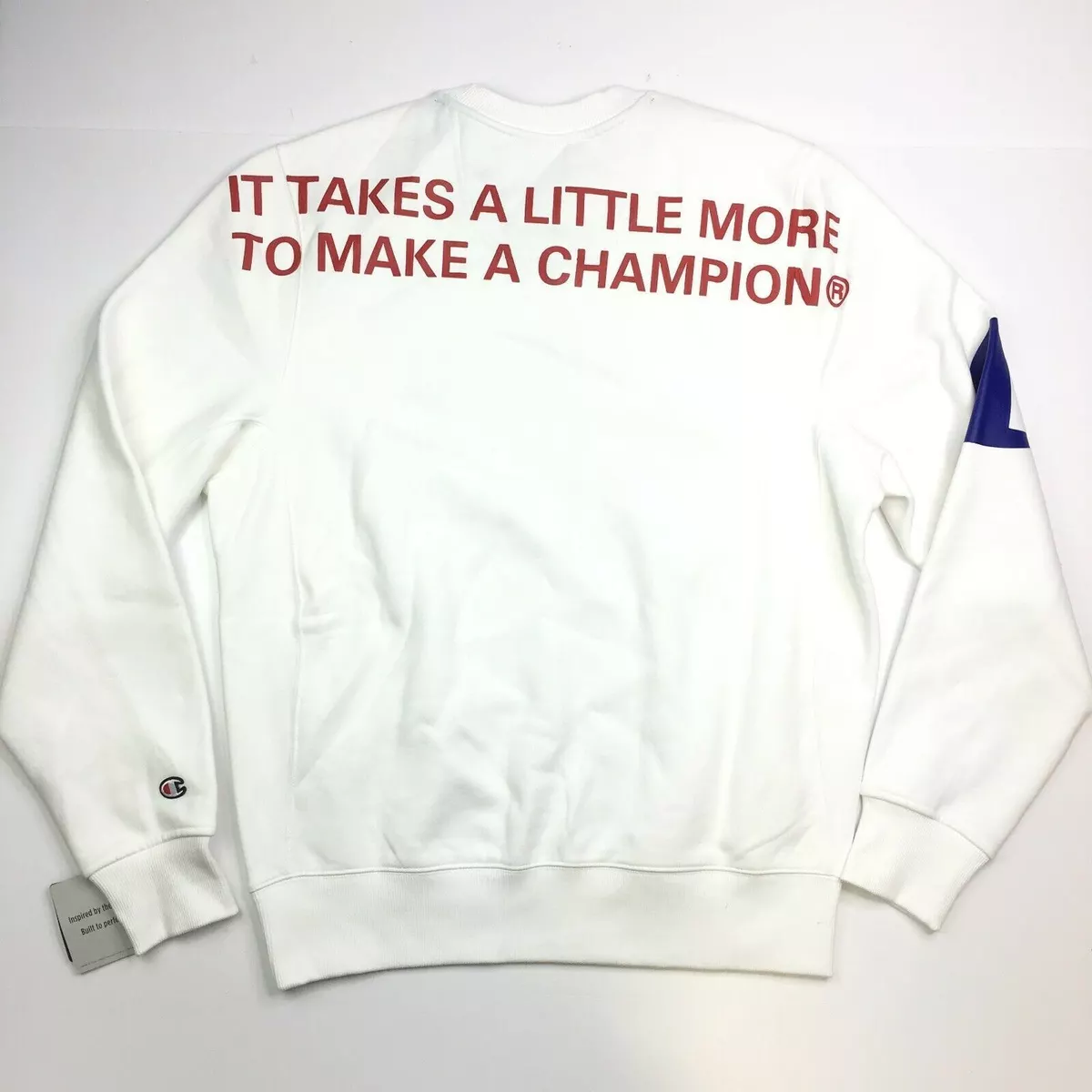 Champion sweater mens white clearance ultra