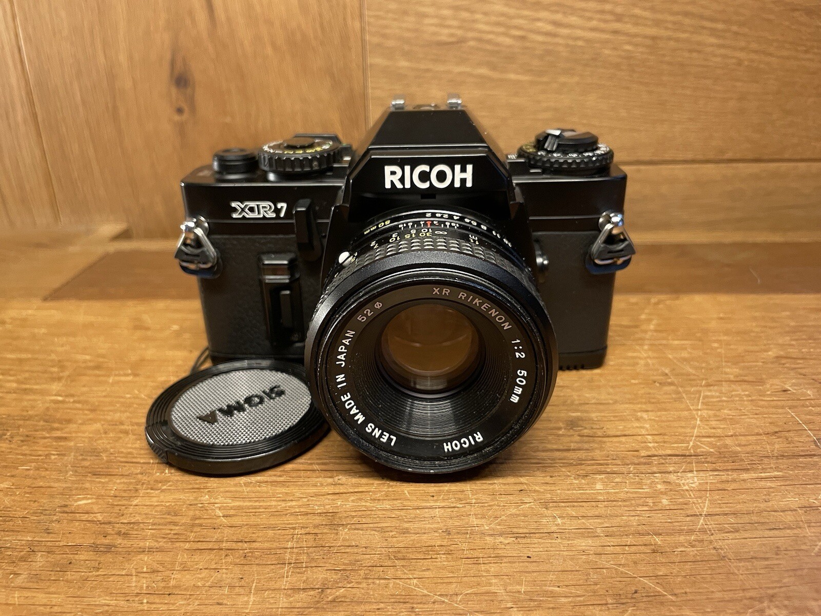 *Near Mint ++* Ricoh XR7 Film Camera XR Rikenon 50mm F/2 Lens Pentax K PK Mount