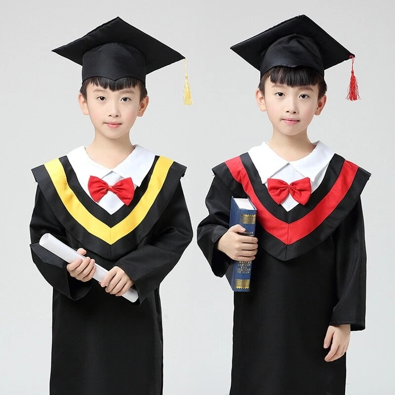 Kindergarten Children Dr Bachelor Clothes Primary School Graduation Dress  Gown Costume Kids Academic Dress Fre… | Bachelor clothes, Kids graduation, Graduation  gown