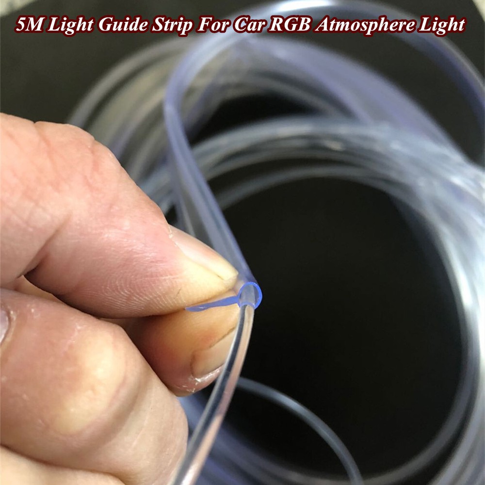 5M Light Guide Strip For Car Interior RGB Atmosphere Decorative Lamp Accessories