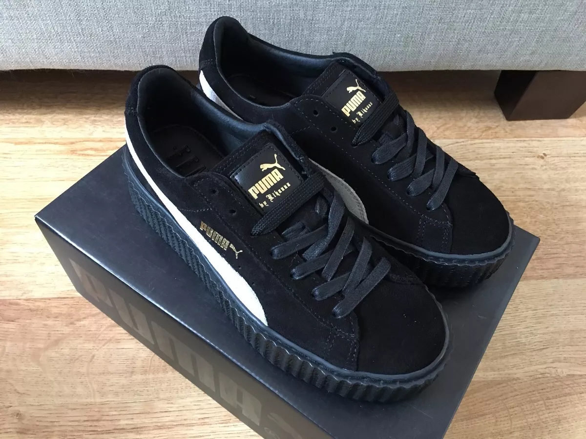 Puma X Rihanna Fenty Creepers Suede Black and White UK5 6 39 Clearance | eBay