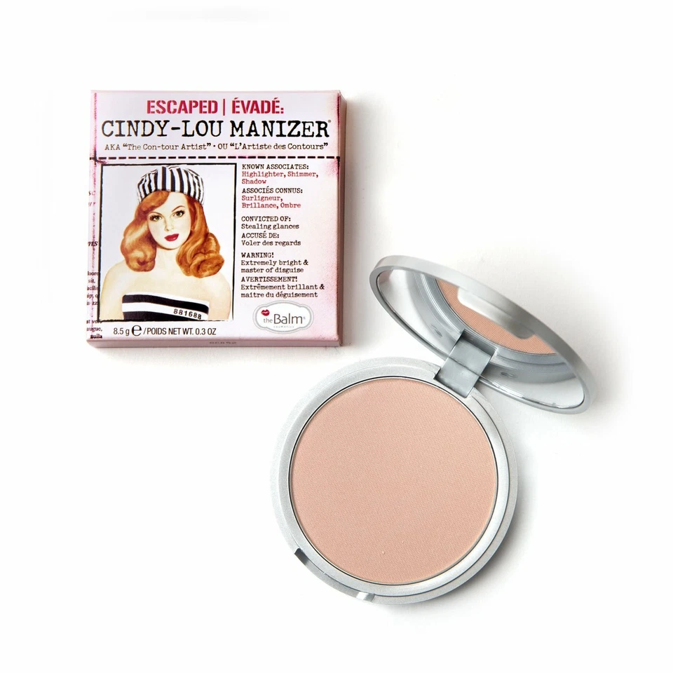 THE BALM COSMETICS CINDY-LOU MANIZER HIGHLIGHTER SHIMMER EYESHADOW ORIGINAL 8.5g - Image 2 of 3