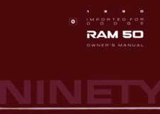 1990 Dodge Ram 50 Truck Owners Manual