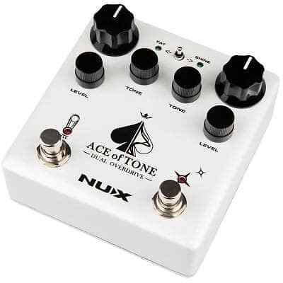 NUX Ace of Tone Dual gestapeltes Overdrive-Effektpedal für Gitarre