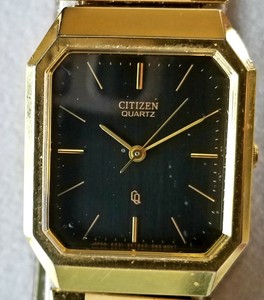 citizen watch with black face