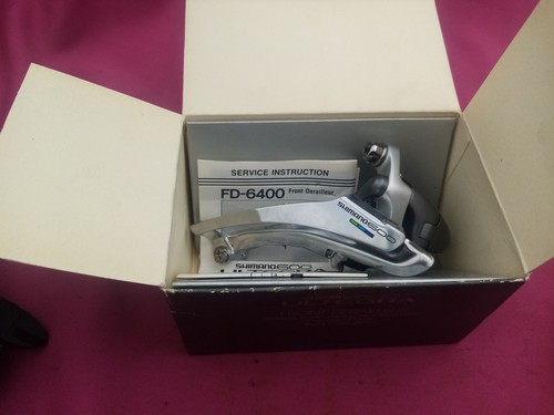 NOS/NIB SHIMANO 600 ULTEGRA TRI COLOR FD-6400 FRONT DERAILLEUR AVANT DOUBLE BIKE - Bild 12 von 15