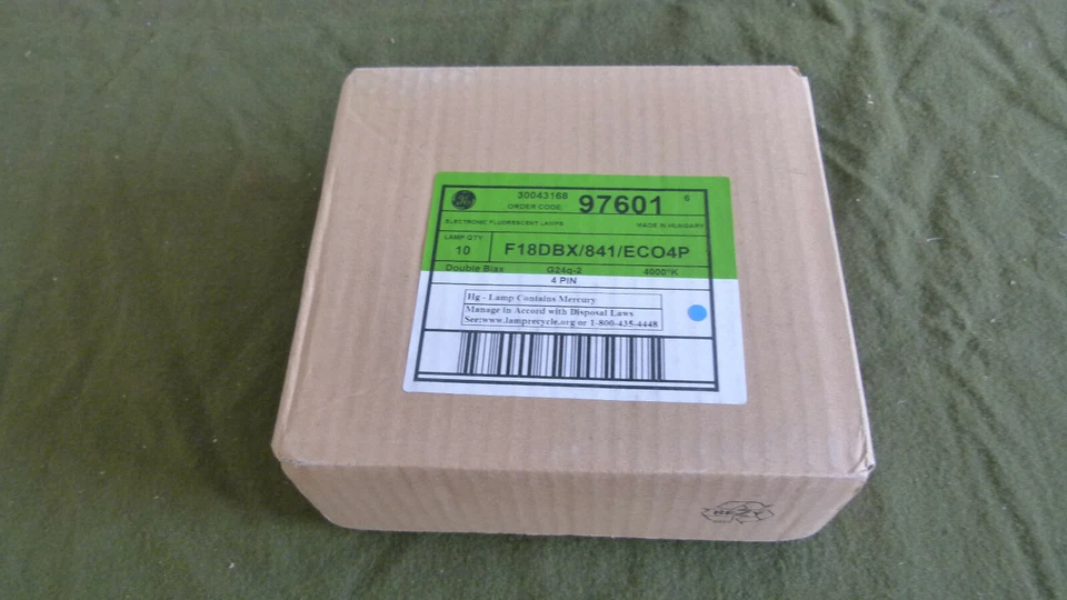 Box of 10 GE 97601 - F18DBX/841/ECO4P 4-Pin Compact Fluorescent Lamp G24q-2 - Image 2 of 4
