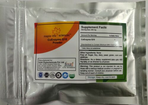 Pure Coenzyme Q10 CoQ10 Powder Anti-aging Heart Health Antioxidant USP grade - Picture 1 of 2