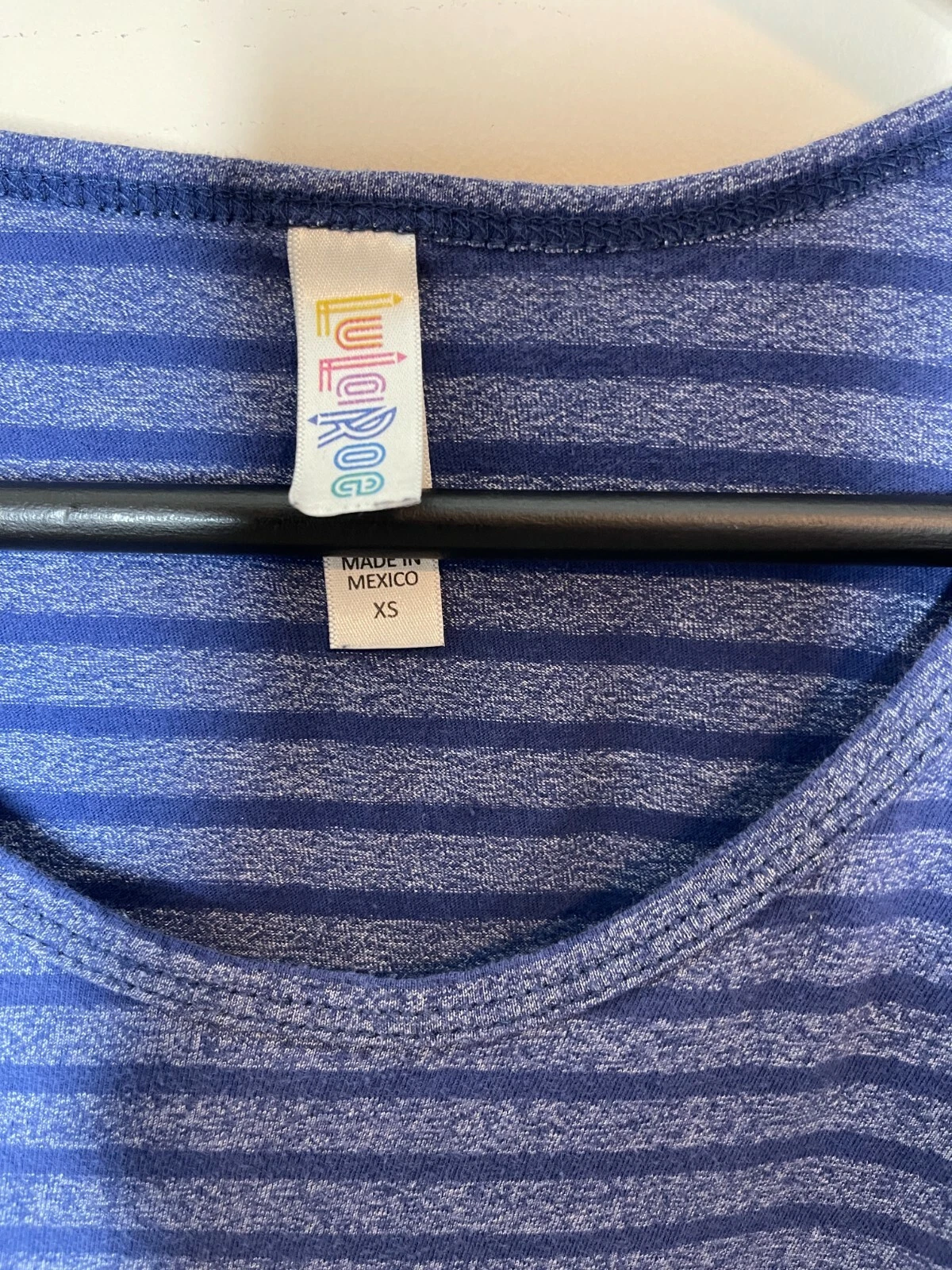 lularoe striped short sleeve shirt