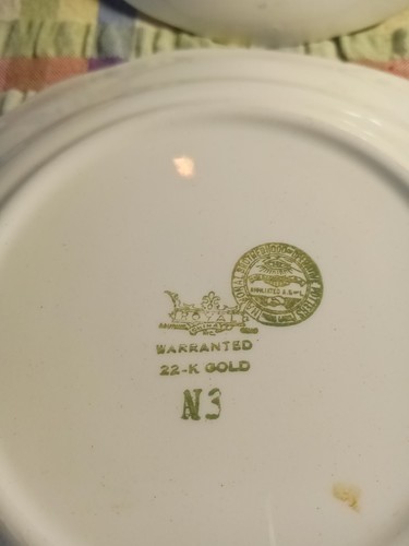 Vintage Royal China 22k gold Lamar Plates Dishes - Picture 7 of 11