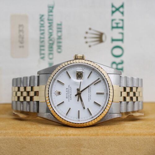 Rolex Datejust Stahl/Gold Automatik Ref: 16233 mit Rolex Box & Papiere von 1994 - Bild 4 von 12