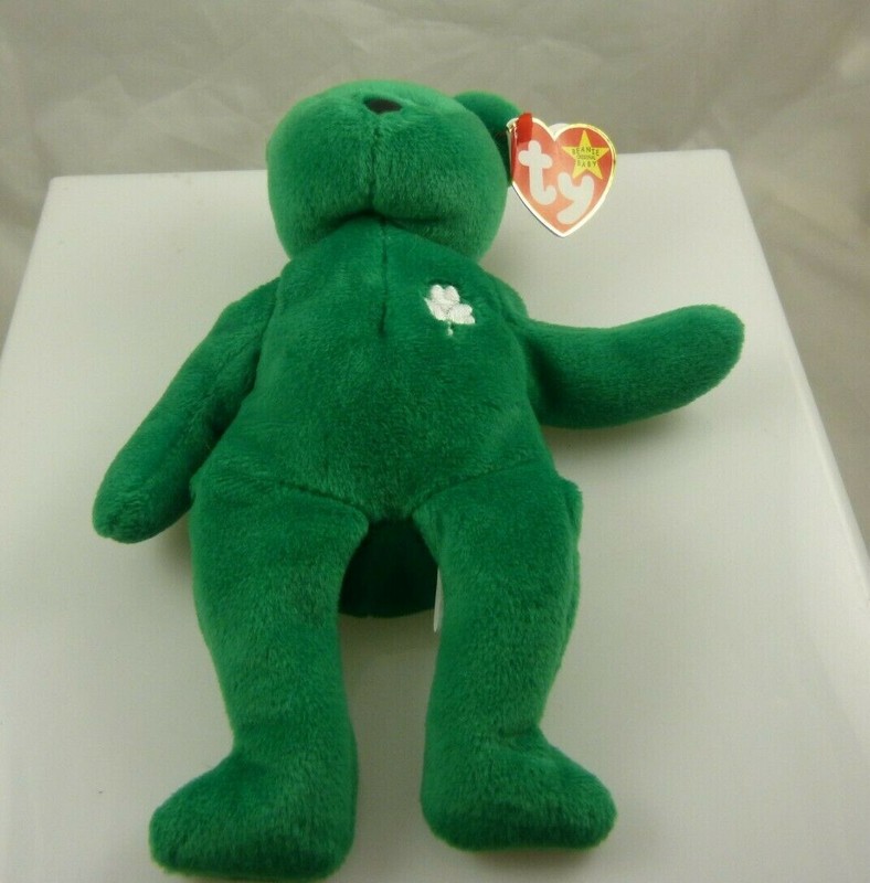 Ty Erin bear green Bday March 17, 1997 beanie babies St Patrick's Day
