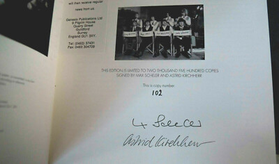 BEATLES, Liverpool Days #102 /Golden Dreams #103 signed Kirchherr