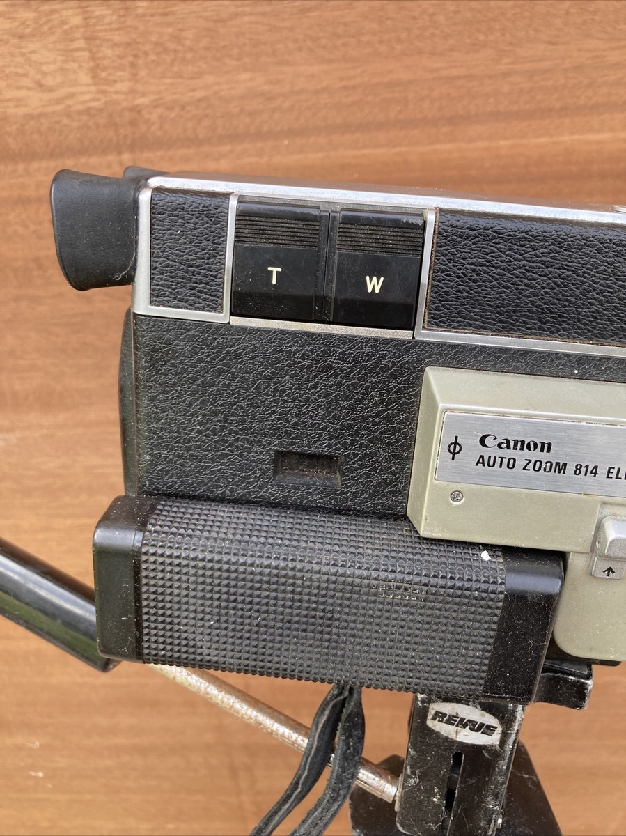 Rare & Vintage Canon Auto Zoom 814 Super 8 Camera With Support