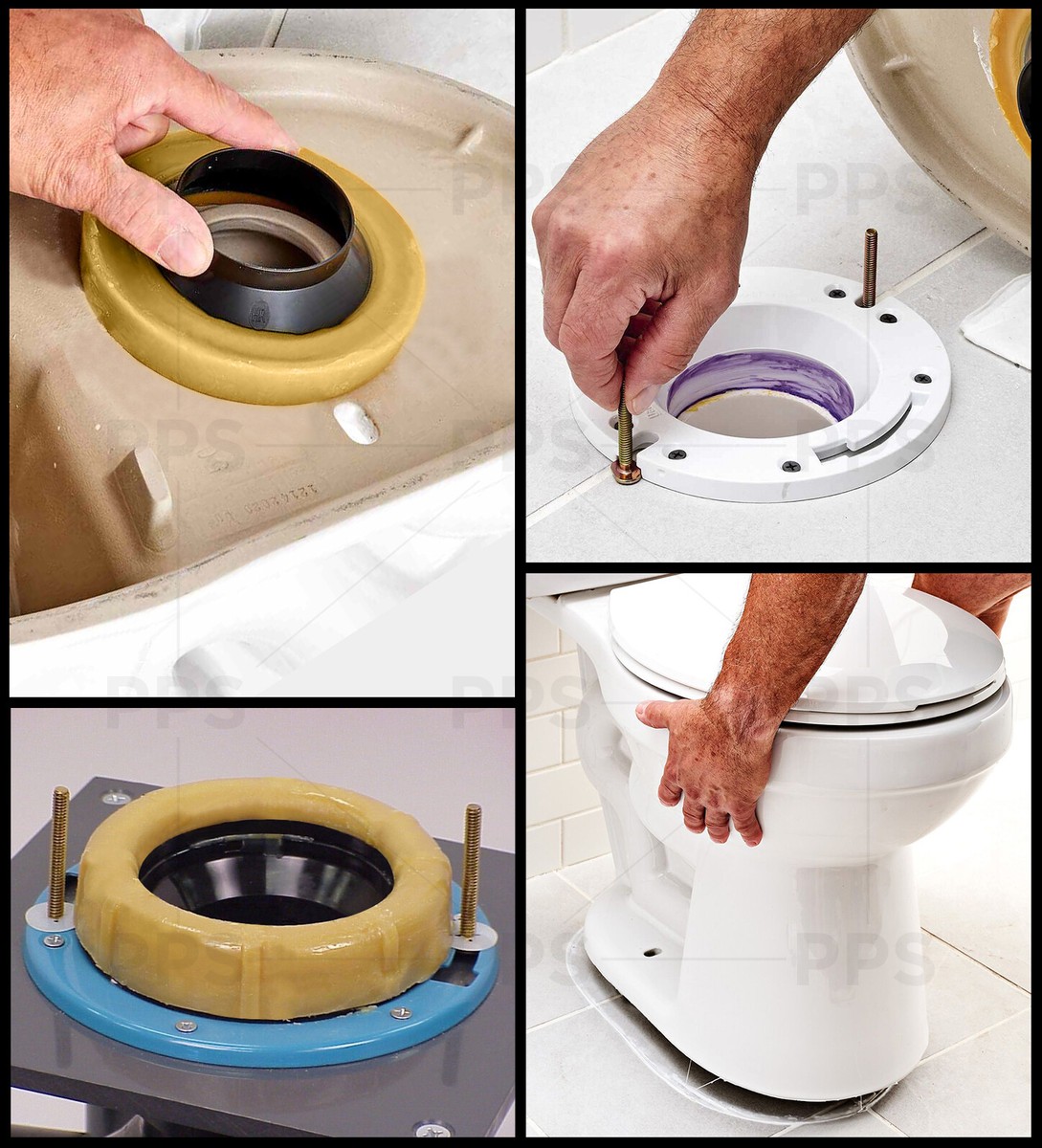 Toilet Wax Rings Set of 8 Thick Seal for Waste Lines 3 in 4 Inch Airtight Bathroom Wax Seal Easy to Install