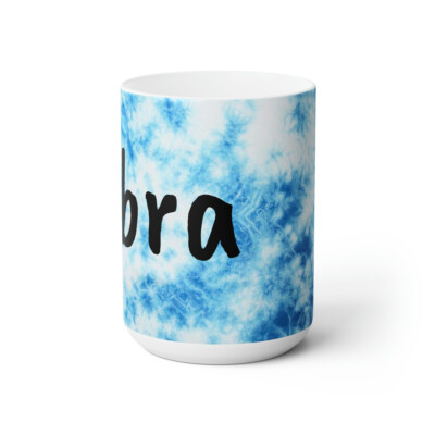 Libra Tie dye Large Coffee Mug 15oz