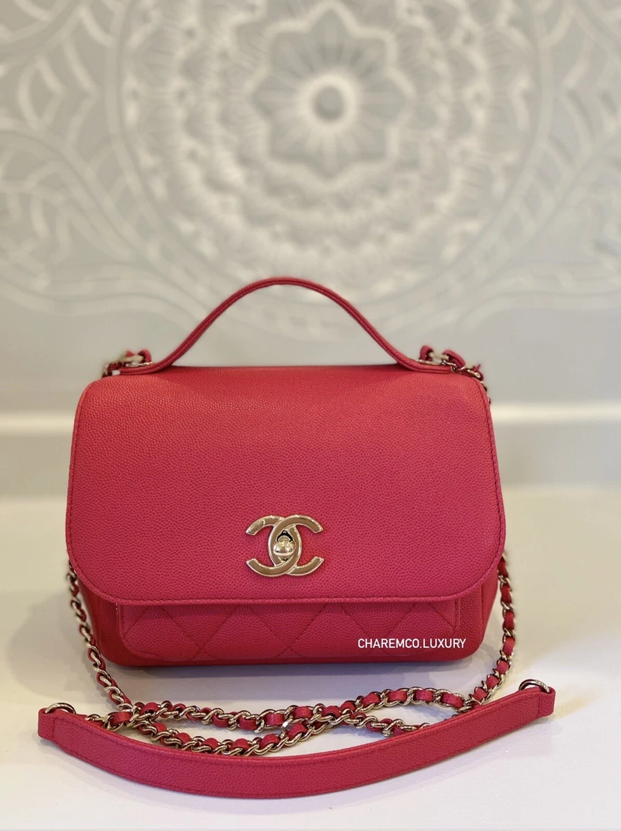 RARE🌸 CHANEL Small Rose Pink Business Affinity Flap Bag Quilted