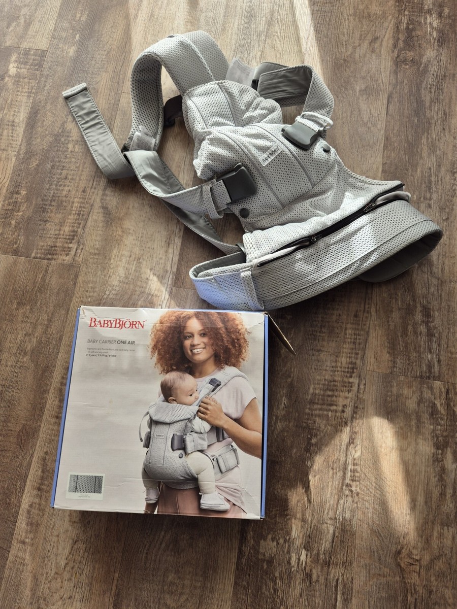 BabyBjörn Baby Carrier One Air Baby Silver Mesh UK