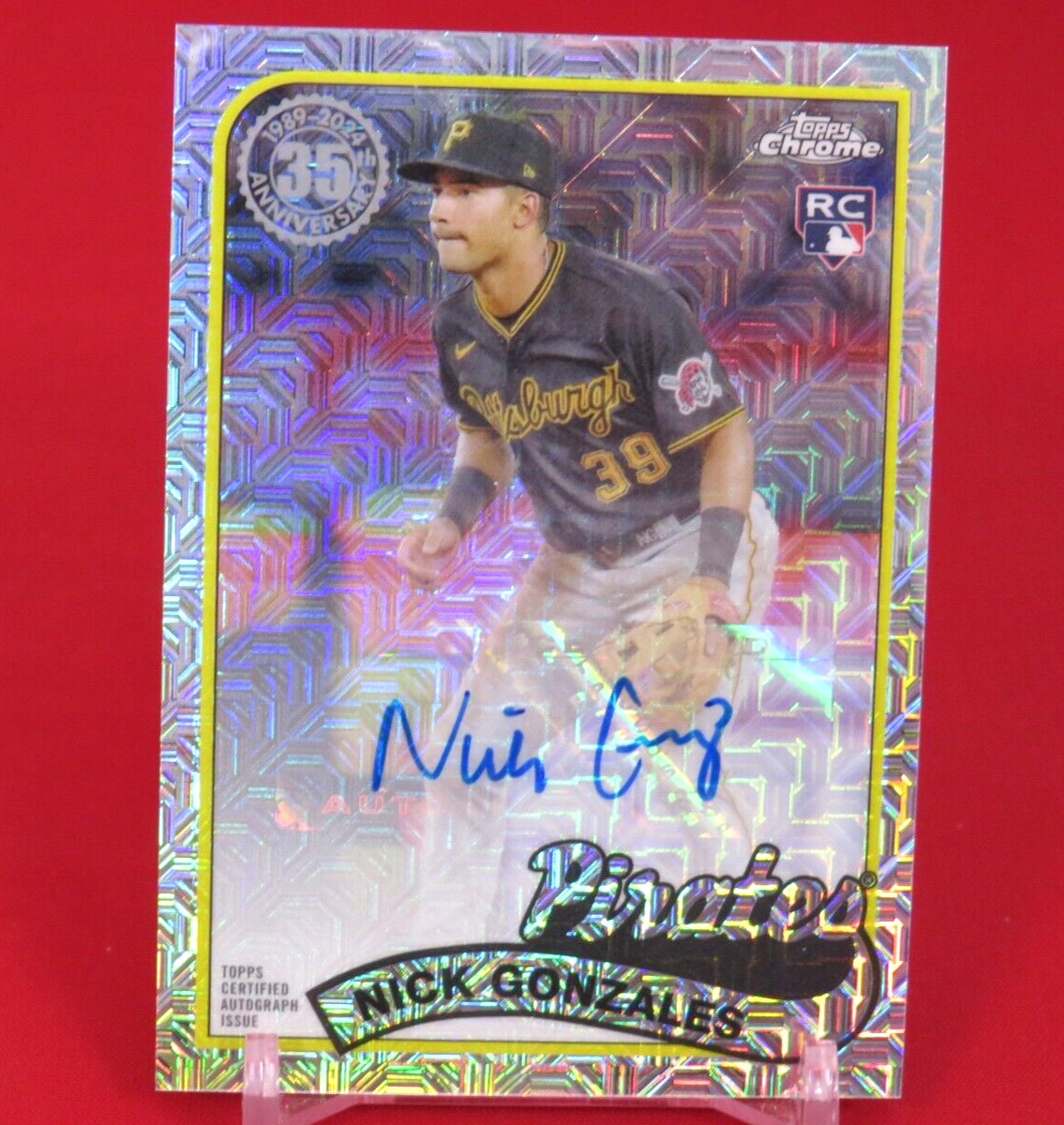 Nick Gonzales AUTO RC Silver Pack Mojo 2024 Topps Series 2
