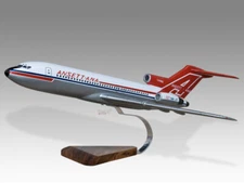 Boeing 727-100 Ansett ANA Fan Jet Solid Mahogany Wood Handcrafted Display Model