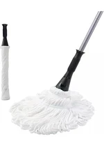 Eyliden Mop with 2 Reusable Heads, Easy Wringing Twist Mop, with 57.5 Inch Long 
