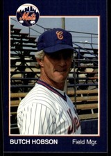 1988 Grand Slam Baseball Card Butch Hobson Columbia Mets #1