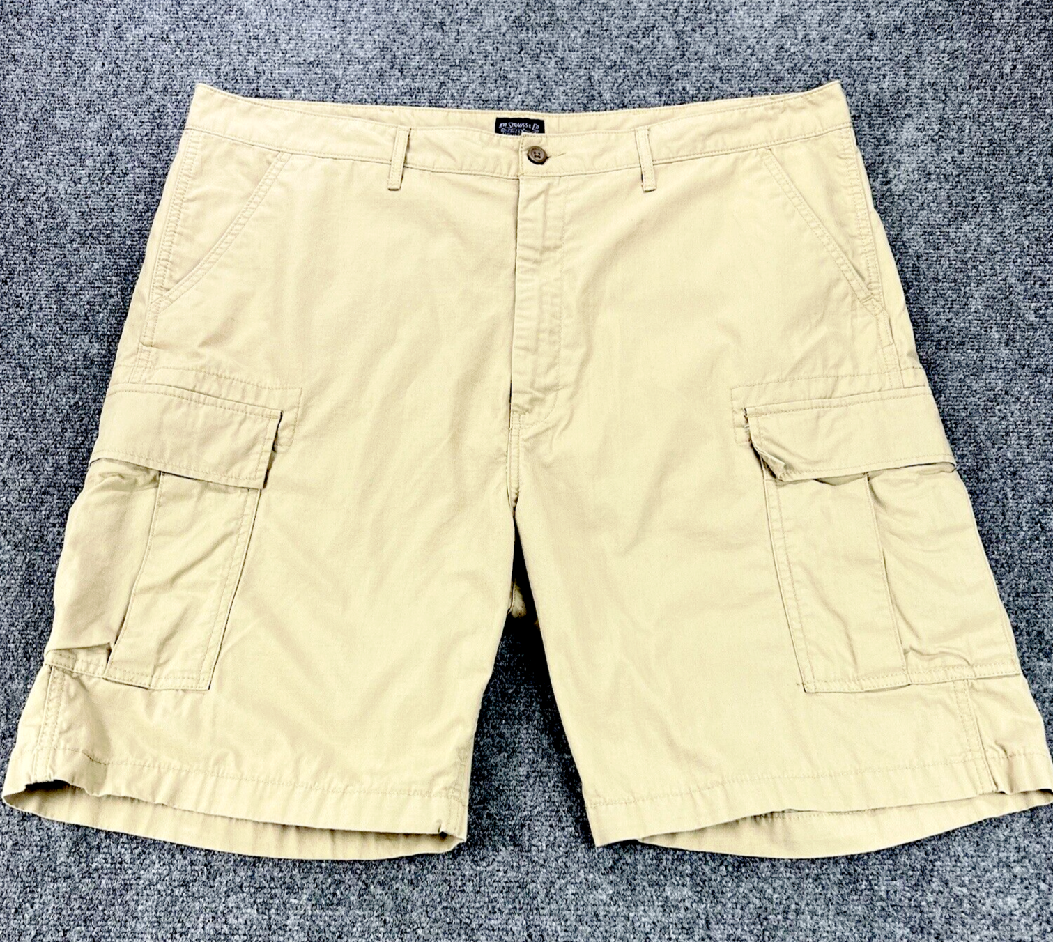 Levis Cargo Shorts Men's 42 Beige Tan Khaki Ripstop Cotton Work Utility