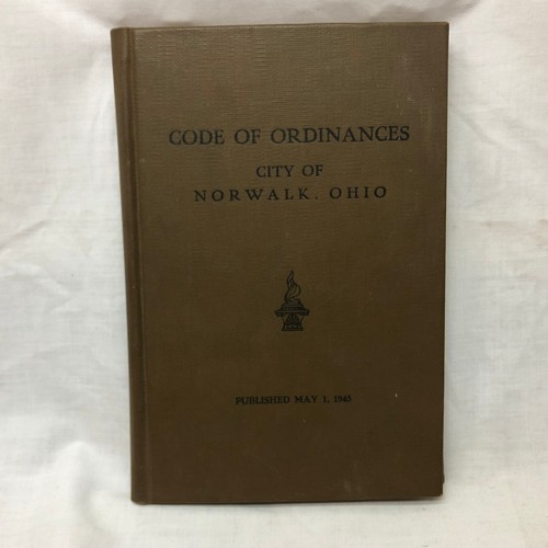 Vintage Norwalk Ohio City Book Code of Ordinances - Picture 2 of 19