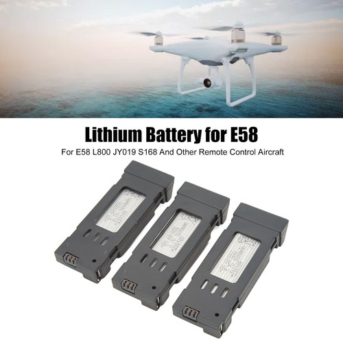 (1800 mAh) Batería de litio plano RC de 3 piezas con cable de carga 3 en 1 para E58 - Imagen 12 de 24