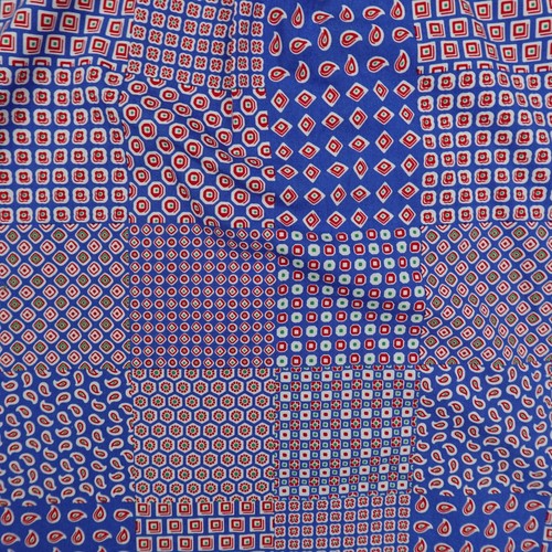 Camisa Ralph Lauren Para Hombre XL Azul Rojo Floral Cachemira Ajuste Personalizado Con Botones - Imagen 6 de 9
