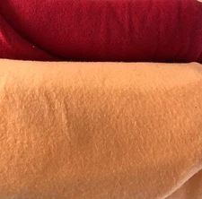 OAKHURST TEXTILES- ROSE OR PEACH FLEECE- 62"W- BY THE YARD