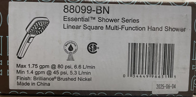  Brizo 88099-BN Multi Function Hand Shower - Brilliance Brushed Nickel *READ*