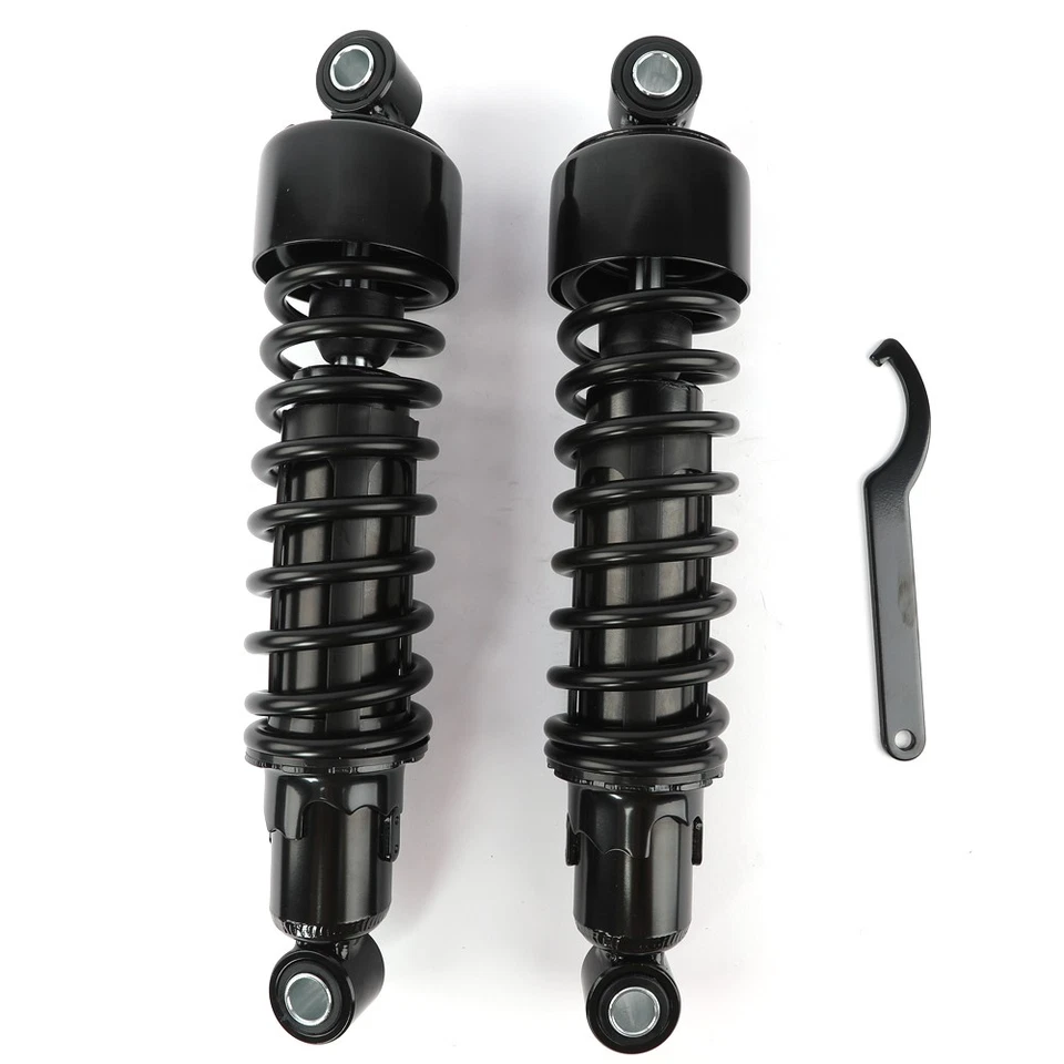 Amortiguadores traseros negros brillantes de 11,75" para Harley Electra Glide Street Glide Tour Glide Foto 2 de 4