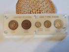 United States Type Set. 1/2 Cent, 2 Cent, 3 cent Silver, 3 Cent Nickel, 20 Cent