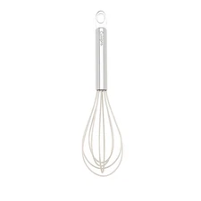 Cuisipro 8-Inch Stainless Steel and Silicone Egg Whisk, Frosted