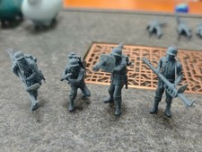 Pistola antitanque impresa en 3D escala 1/35 escuadrones de 4 equipos figuras sin pintar