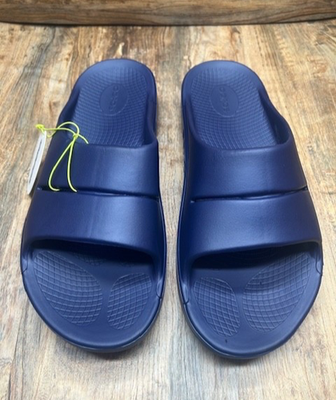 OOFOS OOAHH Recovery Slide Sandals Navy Blue NWT - Size M11  display picture 3
